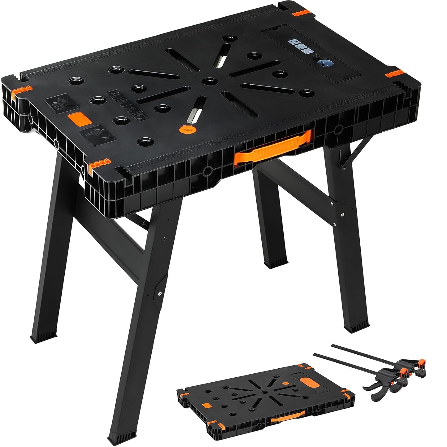 Workbench Portable Fold - Kelepçeli ve Prizli Katlanabilir Tezgah -