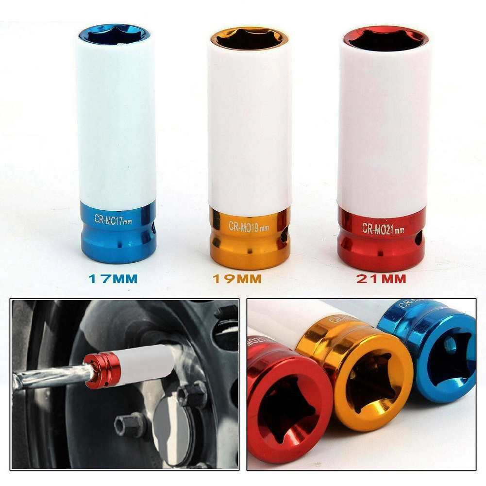 Workshop Hand Tools - 1 adet Metal Soket 17mm/19mm/21mm lokma