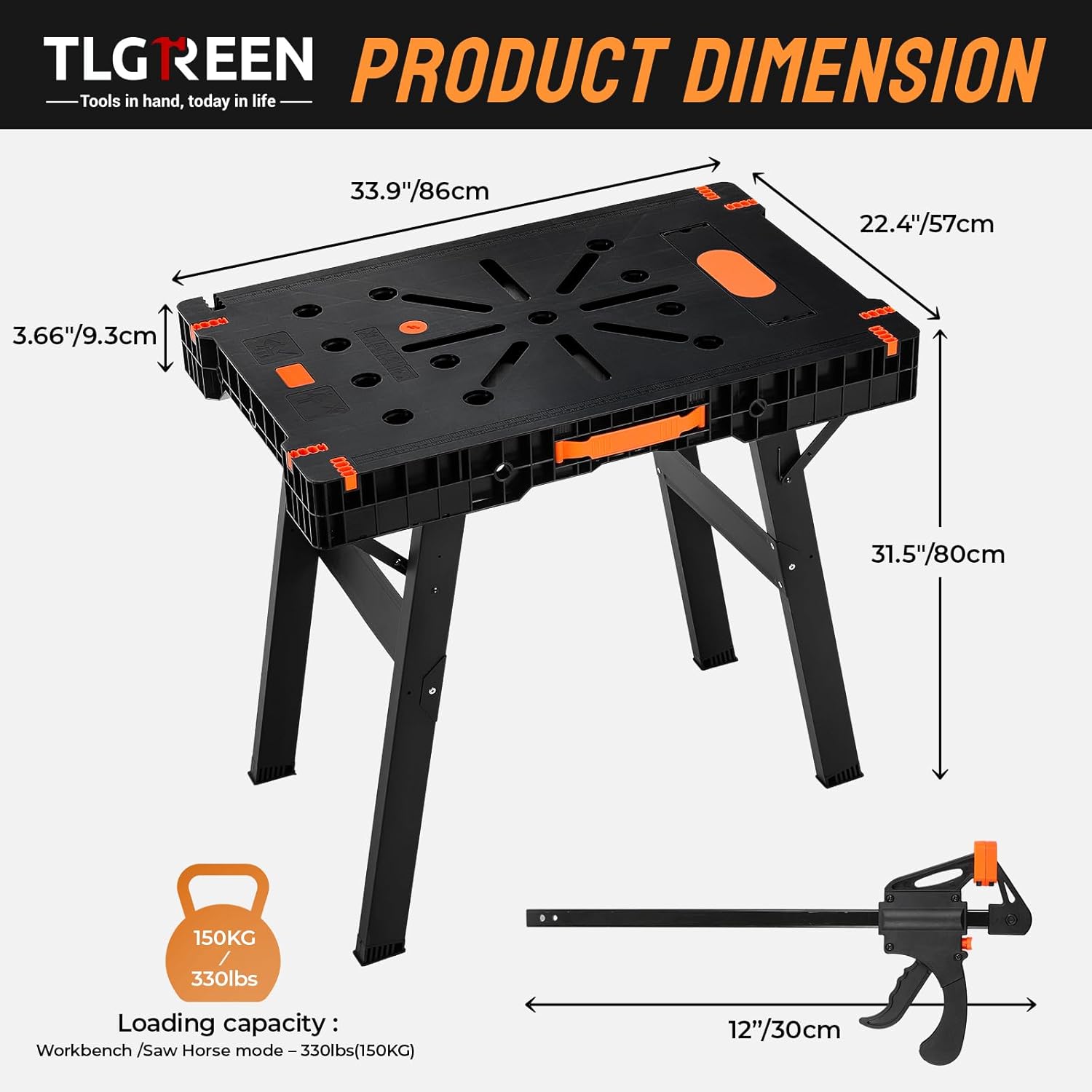 Kelepçeli ve Prizli Katlanabil - Workbench Portable Fold incelemesi ve fiyatı