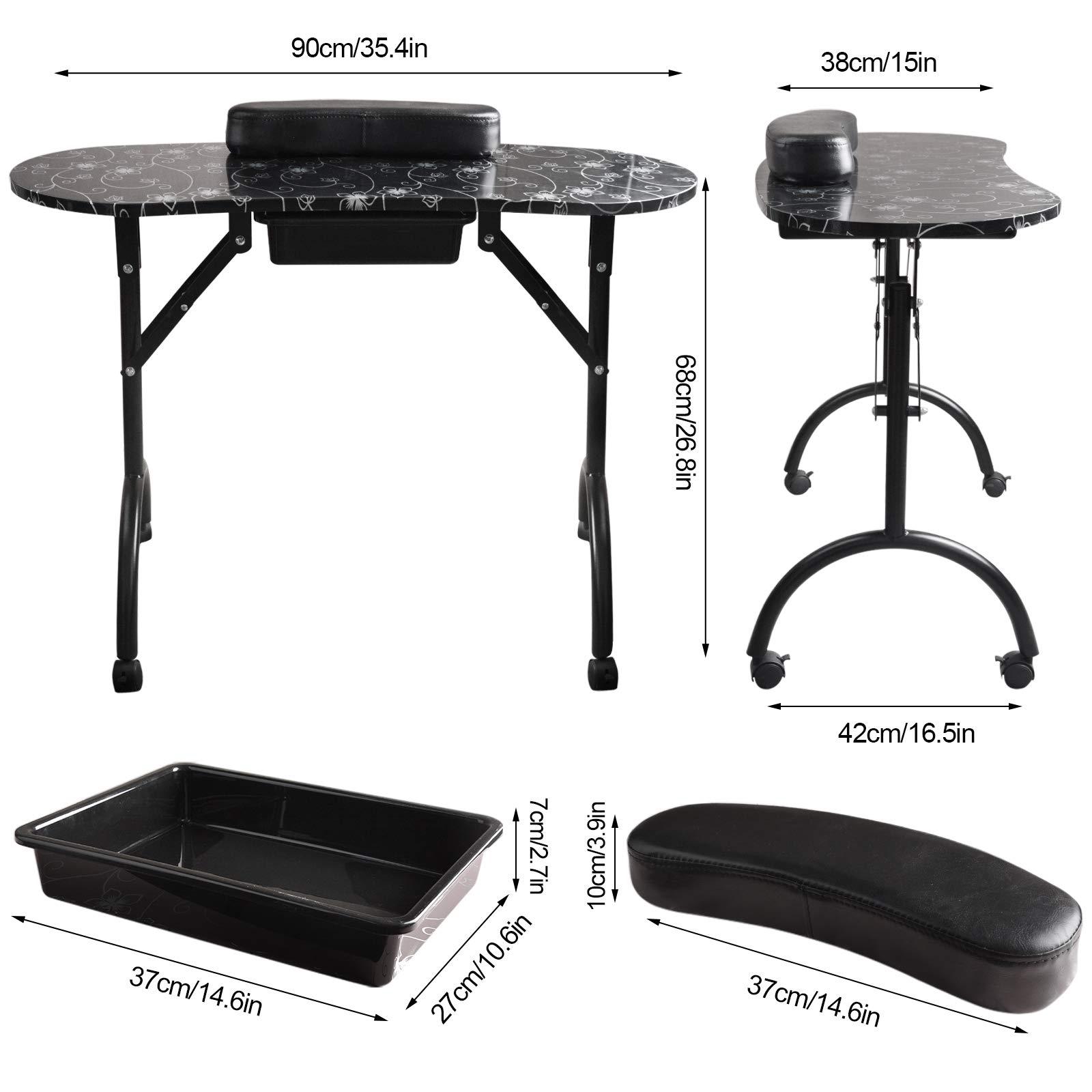 Desenli manikür masası Modern  - Workbench Portable Fold incelemesi ve fiyatı