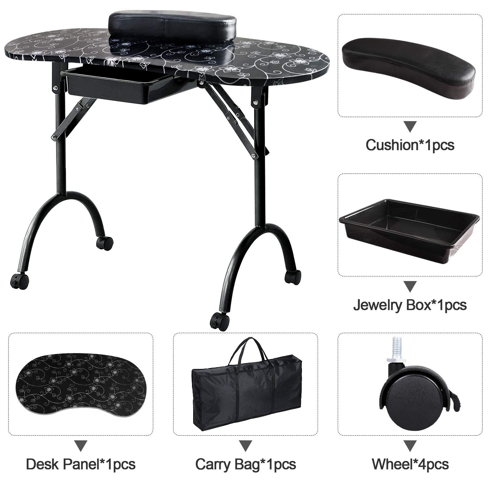 Desenli manikür masası Modern  - Workbench Portable Fold incelemesi ve fiyatı