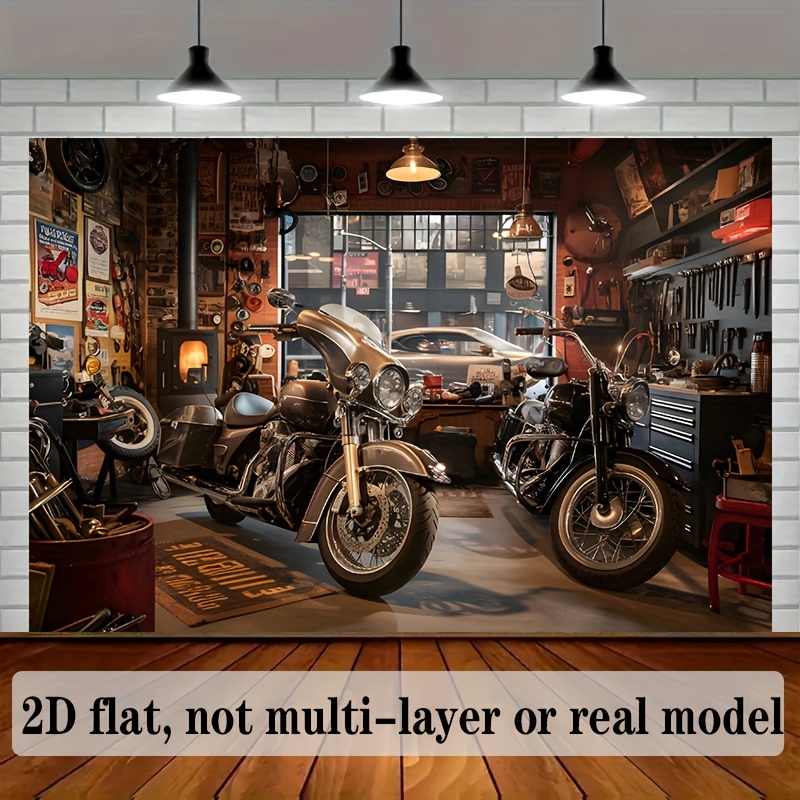 Motosiklet Garajı Gobleni Klas - Tools For Motorcycle Workshop incelemesi ve fiyatı